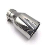 ZSGHJA Tubo Scarico Dell'auto Terminale di Scarico Rotondo Posteriore per Auto, Universale, 1 Pezzo, 63 Mm-101 Mm, in Acciaio Inox 304 Punta Scarico(ID 76mm-OD 89mm)