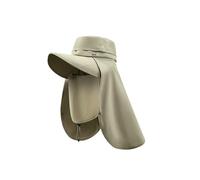 ZSHDLHLS Cappello da Pescatore Cappelli Sole Maschera A Scialle Tre in Una Donna con Protezione Solare Upf1000+ Berretto Secchio del Viso per Il Ciclo All'aperto-caffè-Come Foto