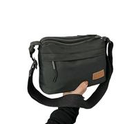 ZSHDTKWB Borse a Tracolla da Donna La Stessa Borsa per Uomini E Donne alla Spalla di Moda Multistrato in Tessuto Nylon Stoffa Impermeabile Traversa-Nero