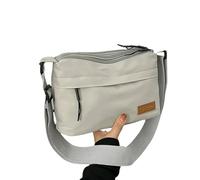 ZSHDTKWB Borse a Tracolla da Donna La Stessa Borsa per Uomini E Donne alla Spalla di Moda Multistrato in Tessuto Nylon Stoffa Impermeabile Traversa-Grigio