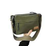 ZSHDTKWB Borse a Tracolla da Donna La Stessa Borsa per Uomini E Donne alla Spalla di Moda Multistrato in Tessuto Nylon Stoffa Impermeabile Traversa-Verde