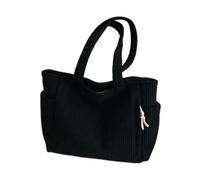 ZSHDTKWB Borse a Tracolla da Donna Tote per Acquirente Femminile Color Tasche più Sacchetti Pranzo di Grande capacità Che Usciranno-Nero