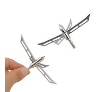 ZSHJG 6pcs Tiro con L'Arco Punta di Freccia 4 Blade Broadhead Punte della Freccia Broadheads di Caccia Arrow Point per Arco Composto da Balestra