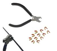 ZSHJG Archery rame rame fibbia pinza D loop Compound Bow string Nock punto pinze di serraggio Con 12PCS rame fibbia