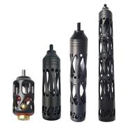 ZSHJG Tiro con L'Arco Stabilizzatore Stabilizzatore di Arco Composto in Alluminio Stabilizer Damper Riduzione della Vibrazione per tiro con L'Arco (Nero, 11 Pollici)