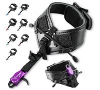 ZSHJGJR Archery Bow Release aid Compound Archery Bow Polso Rilascio Trigger Caliper Inferiore Dito Indice Ritiro Per Arco Caccia - D Loop Arco Sport Adulti Principianti Per Tiro Con L'Arco Accessori