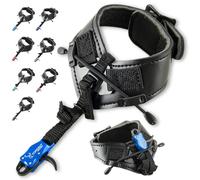 ZSHJGJR Archery Bow Release aid Compound Archery Bow Polso Rilascio Trigger Caliper Infuso Index Detrazione per Arco Caccia - D Loop Arco Sport Adulti Principianti Per Tiro Con L'Arco Accessori (Blu)