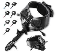 ZSHJGJR Archery Bow Release aid Compound Archery Bow Polso Rilascio Trigger Caliper Infuso Inferiore Per Arco Caccia - D Loop Arco Sport Adulti Principianti Per Tiro Con L'Arco Accessori (Nero)