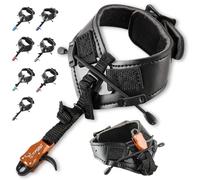 ZSHJGJR Archery Bow Release aid Compound Archery Bow Polso Rilascio Trigger Caliper Infuso Inferiore Per Arco Caccia - D Loop Arco Sport Adulti Principianti Per Tiro Con L'Arco Accessori (Arancione)