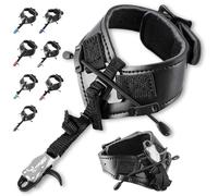 ZSHJGJR Archery Bow Release aid Compound Archery Bow Polso Rilascio Trigger Caliper Infuso Inferiore Per Arco Caccia - D Loop Arco Sport Adulti Principianti Per Tiro Con L'Arco Accessori (Grigio)