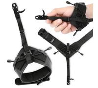 ZSHJGJR Archery Compound Bow Release Aids Trigger per arco Compound - Polso Release Aid - Archery Compound Bow Release - D Loop Sport Adulti Accessori per tiro con l'arco (nero)