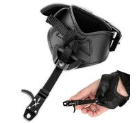 ZSHJGJR Arco Compound per tiro con l'arco - Accessori per polso - Archery Compound Bow Release - Percorso di ritiro e lunghezza regolabili - D Loop Sport per adulti