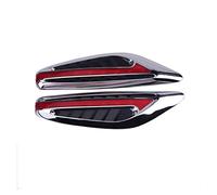 ZSHYTWE 1 Paio Di Luci Direzione Side Lamp DC 12V Blade Shape Auto Laterali Per Indicatori Direzione Luci(Rosso)