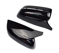 ZSHYTWE 2 Pezzi Di Copertura Dello Specchietto Retrovisore Dell'ala Laterale Nera Brillante Per La Serie 3 G20 G21 G28 320d 330e 330i 340i 2019-2022 Direzione Luci(Bright Black)