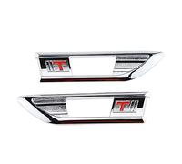 ZSHYTWE 2Pcs Car Side Signal Turn Lamp Light Turning Lights Per Opel Corsa D 2009-2014 Cover Trim Sticker Accessori Direzione Luci(Silver Style)