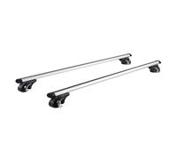 ZSHYTWE Barre Portatutto Barre Trasversali Universali Per Portapacchi Tetto In Alluminio Compatibili Con Guide Laterali Rialzate Capacità Carico 90 Kg Regolabili Barra Tetto In Alluminio(123cm)