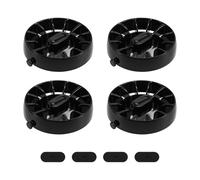 ZSHYTWE Bocchetta Aria Condizionata 1 Set/4 Pezzi Auto Vortex Aria Condizionata Uscita Aria Parti Modifica per Mercedes per Smart 453 per Fortwo Nero Air A/C Bocchetta