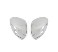 ZSHYTWE Calotta Specchio per Fiat per 500X 2016-2020 Adesivo Auto Copri Specchietto Retrovisore Laterale Copri Parafango Copri Portiera Esterna Rivestimento Cromato Argento Calotte Specchietti