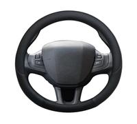 ZSHYTWE Copri Volante per Peugeot 2008 2013-2018 Coprivolante Auto in Microfibra Pelle Accessori Interni Auto Coprivolante(Nero)