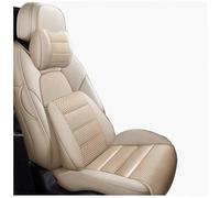 ZSHYTWE Coprisedile Auto Coprisedile per auto pelle per A4 B8 2010 2011 2012 2013 2014 Accessori auto Interni Centro Set completo personalizzato Protezione Sedile Auto(Beige+cushion)