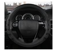 ZSHYTWE Coprivolante Coprivolante in Pelle PU Nera per Auto, Autobus, Camion, Diametro 36, 38, 40, 42, 45, 47, 50 Cm Coprivolante Automatico Protezione Custodia Volante(47CM)