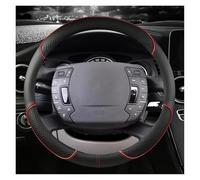 ZSHYTWE Coprivolante per Citroen C2 C4L C5 per C-Elysee per C-Triomphe C1 C4 C3-XR C3 per Aircross Coprivolante per Auto in Pelle 38cm 15" Accessori per Auto Protezione Custodia Volante(Red O)