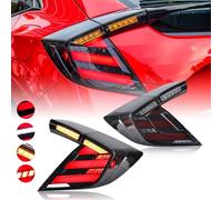 ZSHYTWE Fanale Posteriore Gruppo Luci Posteriori A LED Per Civic Per Hatchback 2018-2021 Type R Lampada Posteriore DRL Dinamica Indicatore Lampada(Tail Lamp 1)