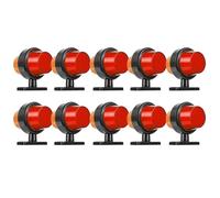 ZSHYTWE Freccia Auto 10 LED Indicatori Di Direzione Laterali, Luci Di Stop, Luci Di Segnalazione Per Auto, Camion, Pick-up, Rimorchi, Camion Indicatore Laterale(Amber Red)