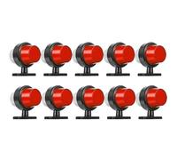 ZSHYTWE Freccia Auto 10 LED Indicatori Di Direzione Laterali, Luci Di Stop, Luci Di Segnalazione Per Auto, Camion, Pick-up, Rimorchi, Camion Indicatore Laterale(White Red)