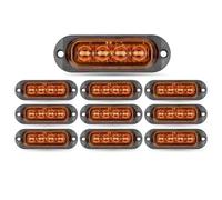 ZSHYTWE Freccia Auto Luce Di Segnalazione Laterale A LED Da 12 V E 24 V, Per Rimorchi, Camion, Roulotte, Barche Indicatore Laterale(10pcs Yellow)