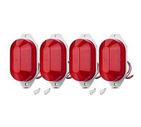 ZSHYTWE Freccia Auto Luce Posizione Laterale A LED Da 12V 21 LED Indicatore Direzione Luce Coda Spia Luminosa Per Auto Camion Camper Autobus Indicatore Laterale(4pcs Red)