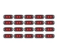 ZSHYTWE Freccia Auto Luci Di Posizione Laterali Per Auto, Luci Di Segnalazione A LED, Luci Di Ingombro Per Rimorchi, Camion, Roulotte, Barche Indicatore Laterale(20pcs Red)