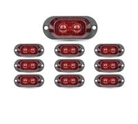 ZSHYTWE Freccia Auto Luci Di Posizione Laterali Per Auto, Luci Di Segnalazione A LED, Luci Di Ingombro Per Rimorchi, Camion, Roulotte, Barche Indicatore Laterale(10pcs Red)
