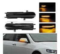 ZSHYTWE Indicatori Direzione LED 2 Pezzi Dinamica A LED Specchietto Per Civic Per Hatchback Per Accord Per MK7 Lampada Lampeggiante Indicatori Direzione Nessun Errore(Smokey)