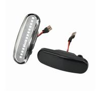 ZSHYTWE Luci Laterali Per Fiat Per Abarth Per Punto (199) 2012 2013 2014 2015 2016 2017 2018 2019 2020 Dinamica LED Indicatore Laterale Ripetitore Lampade(Crystal)