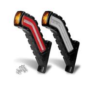 ZSHYTWE Luci Terzo Stop 2x Luci Posizione Laterali A LED Indicatori Direzione Scorrevoli Universali SUV Camion Camper Autobus Rimorchi Camion Pick-up 12/24V(2pcs Signal Light)