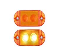 ZSHYTWE Luci Terzo Stop Luce di posizione laterale a 2 LED 12 V 24 indicatore direzione per camion luce svolta a per rimorchio luci marcia diurna DRL(2pcs Yellow Light)