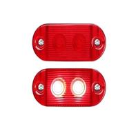 ZSHYTWE Luci Terzo Stop Luce di posizione laterale a 2 LED 12 V 24 indicatore direzione per camion luce svolta a per rimorchio luci marcia diurna DRL(2pcs Red Light)