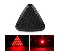 ZSHYTWE Luci Terzo Stop Luce di stop posteriore universale per auto stile triangolo terza luce 12V rossa pick-up SUV camion rimorchi motociclette(1pc brake light)