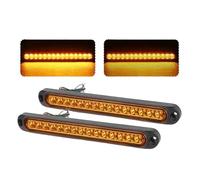 ZSHYTWE Luci Terzo Stop Luce Posteriore Universale Terzo Freno 12/24V Indicatore Direzione Aggiuntivo Pick-up Fuoristrada Camion Super Resistente ATV Gancio Traino Lampada 15 LED(2pcs Yellow Light)