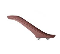 ZSHYTWE Maniglia Interna Sinistra Destra Interno Porta Passeggero Maniglia in Pelle per BMW Serie 5 F10 F11 F18 520i 523i 525i 528i 535i Maniglia Porta Interna(R Red Brown)