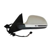 ZSHYTWE Specchietto Retrovisore Esterno Specchietto Retrovisore Elettrico Pieghevole per Auto per Q3 2013-2018 Riscaldamento Automatico con Lampada Specchio con Memoria(Bianco,L 8-White)