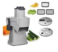 ZSJSM Grate di Formaggio Elettrico, Chopper vegetale Elettrico da 200 W e affettatore, triturazione Multifunzionale a 2 Dimensioni, affettatura da 1-5 mm e Macchina da Cucina a cubetto, fritta