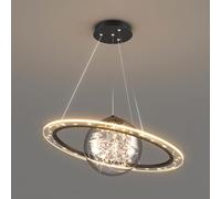 ZSJSM Lampada a Sospensione a LED dimmerabile Lampada a Sospensione a Globo Creativo, lampadario Spaziale Nordico in 3 modalità Colore, lampade a Sospensione Planet per cameretta dei Bambini Camera