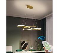 ZSJSM Lampone a LED Spale TUTTEDETTO MODERING MIMINALISTA Luce Lunga Longa Lunga in LED Integrato da 75 W in Oro e Nero con Finitura cromata