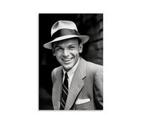 ZSJUMK Frank Sinatra - Quadro da parete in tela, impermeabile, resistente ai graffi, resistente ai raggi UV, elegante, decorazione per casa e ufficio, design classico e moderno, senza cornice, 30 x 45