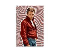 ZSJUMK James DeanCanvas Murales impermeabile, resistente ai graffi, resistente ai raggi UV, elegante decorazione per casa e ufficio, design classico e moderno, senza cornice, 50 x 75 cm