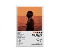 ZSJUMK Lil Boat2 Lil YachtyCanvas Murales impermeabile, resistente ai graffi, resistente ai raggi UV, elegante decorazione per casa e ufficio, design classico e moderno, senza cornice, 60 x 90 cm