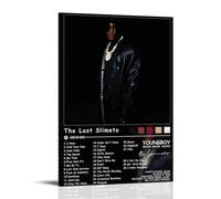 ZSJUMK The Last Slimeto YoungBoy Never Broke Again- Murales su tela, impermeabile, resistente ai graffi, resistente ai raggi UV, elegante, decorazione per casa e ufficio, design classico e moderno
