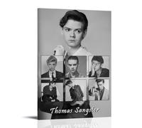 ZSJUMK Thomas Brodie-Sangster - Carta da parati su tela, impermeabile, resistente ai graffi, resistente ai raggi UV, elegante decorazione per casa e ufficio, design classico e moderno, stile cornice